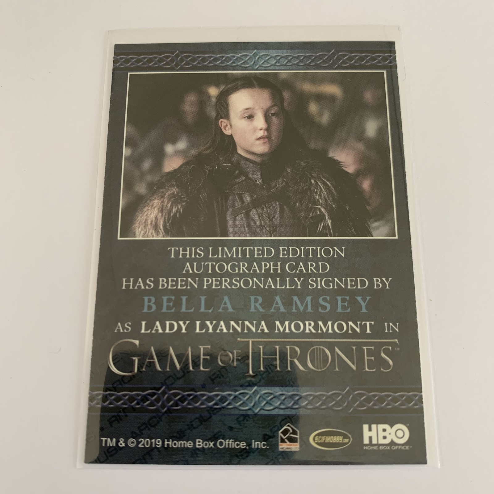 Game of Thrones Iron Anniversary S1 Bella Ramsey Lady Lyanna Mormont  Autograph