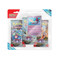 POKEMON TCG Scarlet & Violet 7 Stellar Crown 3 Pack Blister Latias New Sealed