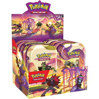 POKEMON TCG Scarlet & Violet 6.5 Shrouded Fable Mini Tin | Full Display 10 Tins