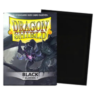 Dragon Shield Classic Sleeves Black 100 Pack | ideal Gaming TCG MTG Pokemon etc