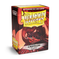 Dragon Shield Classic Sleeves Crimson 100 Pack | Gaming TCG MTG Pokemon etc