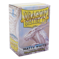 Dragon Shield Matte Sleeves WHITE 100 Pack | Standard Size TCG MTG Pokemon etc