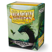 Dragon Shield Matte Sleeves Emerald 100 Pack | ideal Gaming TCG MTG Pokemon etc