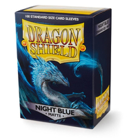 Dragon Shield Matte Sleeves Night Blue 100 Pack | Gaming TCG MTG Pokemon etc