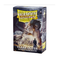 Dragon Shield Matte Outer Sleeves Clear 100 Pack | Gaming TCG MTG Pokemon etc