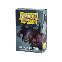 Dragon Shield Matte Black Outer Sleeves 100 Pack | Gaming TCG MTG Pokemon etc