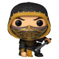 Funko POP Mortal Kombat (2021) - Scorpion Crouch Metallic #1058