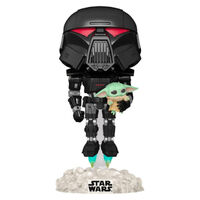 Funko POP Star Wars Mandalorian Darktrooper & Child Glow US Exclusive | FUN58286