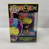 Funko POP Rocks Jimi Hendrix 239 NYCC 2021 Black Light | FUN58557