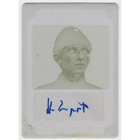 Topps Rogue One Mission Briefing Printing Plate Autorgraph A-AL Lampert Yellow