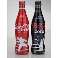 Coca Cola Coke Zero 385ml Vinyl Wrap Rio Olympic 2 Bottle Set SEALED CALTEX
