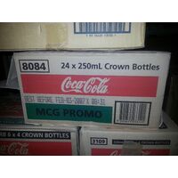 Coca Cola Coke MCG Glass Bottle 250ml Vinyl Wrap NEW Case of 24 SEALED