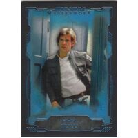 2016 Topps Star Wars Masterwork Blue Base Card #4 Han Solo Parallel 