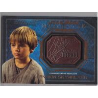 Topps Star Wars Masterwork Bronze Medallion Anakin Skywalker Battle of Naboo