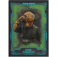 Topps Star Wars Masterwork #50 Maz Kanata Green Metallic Base Parallel 48 /50