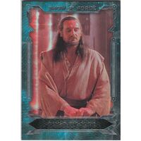 2016 Topps Star Wars Masterwork Show of Force Foil SF-6 Qui-Gon Jinn