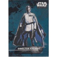 Topps Star Wars Rogue One Mission Briefing Sticker Card Director Krennic #15 /18