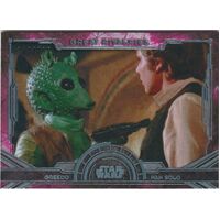 Topps Star Wars Masterwork Great Rivalries GR-4 Greedo Han Solo 102 /299 FOIL