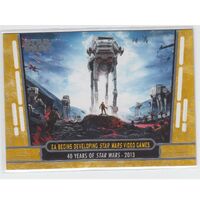 Topps Star Wars 40th Anniversary Gold Base Parallel Card # 97 EA Begins Games