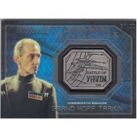 Topps Star Wars Masterwork Silver Medallion #64 /99 Grand Moff Tarkin YAVIN