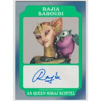 Star Wars Rogue One Mission Briefing Rajia Baroudi Autograph Queen Scintel A-RB