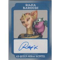 Topps Star Wars Rogue One Blue Autograph Rajia Baroudi Queen Miraj Scintel 03/25