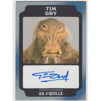 Topps Star Wars Rogue One MB Black Autograph Tim Dry J'Quille 29 / 50 