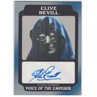 Topps Star Wars Rogue One MB Black Autograph Clive Revill The Emperor 06 / 50