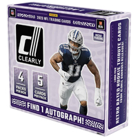 Panini NFL 2023 Clearly Donruss Hobby Football Box Trading Cards | 4 Packs